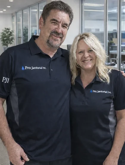 Mark and Tracey Rodgers, owners of Pro Janitorial Inc.